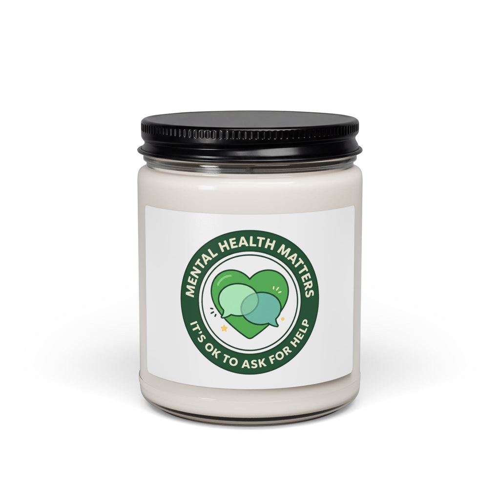 Mental Health Matters Candle | Scented Soy Candle, Wear Green Awareness